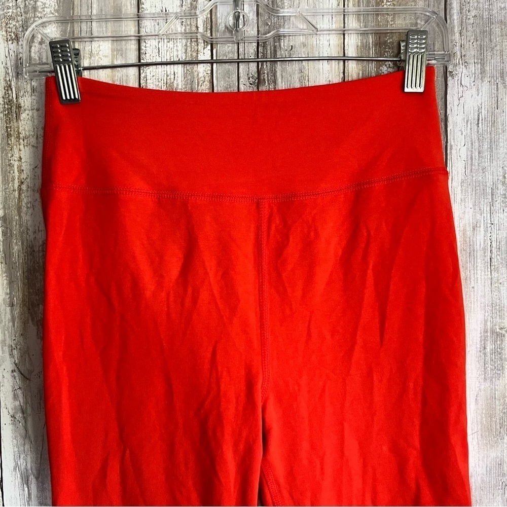 J.Crew Orange Cropped Leggings Women’s S High Rise Stretch Athleisure Activewear - Picture 5 of 7